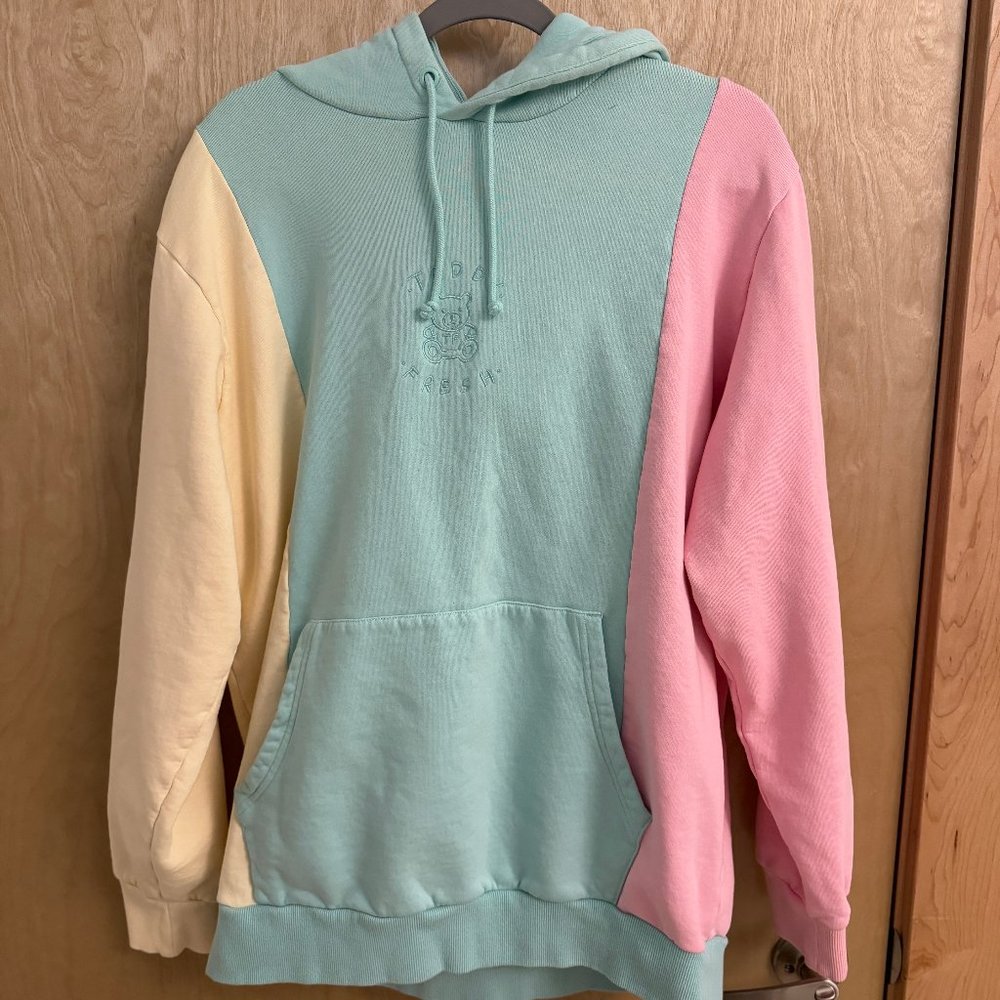 Teddy Fresh Ice Cream Color Block Hoodie - XL